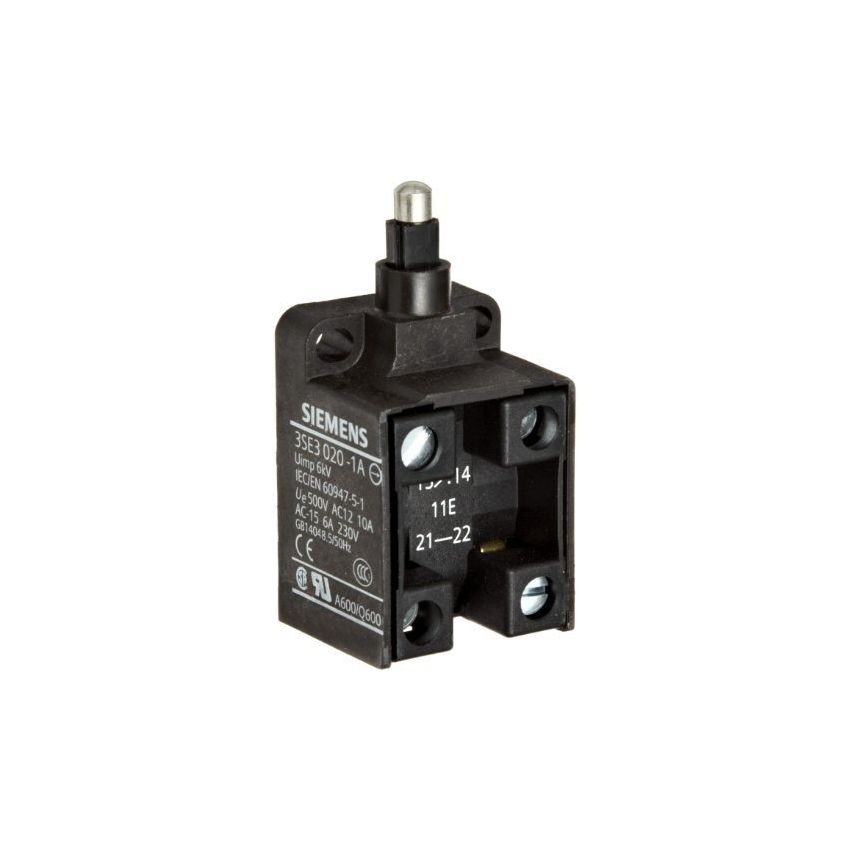 020-2, Snap-Action Limit Switch, Panel Mount Package