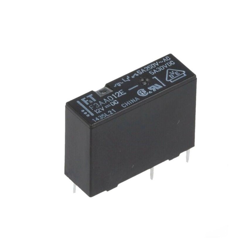 Fujitsu FTR-F3AA012E Slim Power Relay, SPST-NO, 12VDC Coil, 5A, PCB Mount
