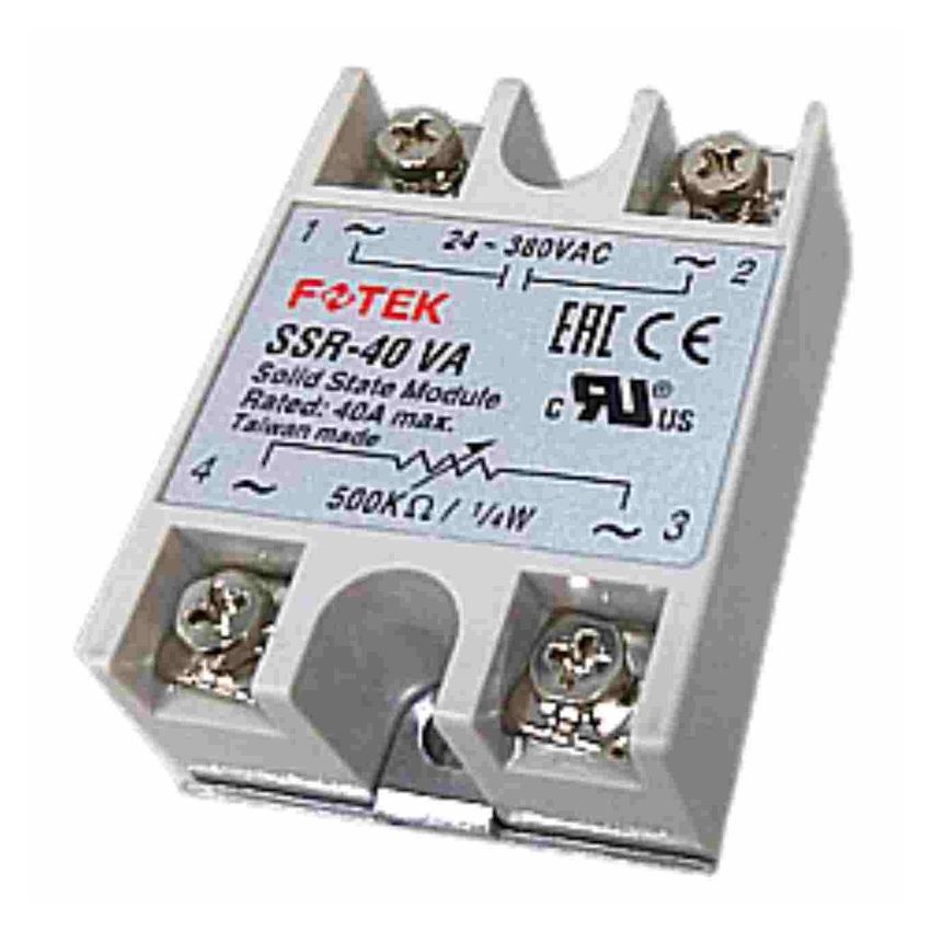 SSR-75DA Solid State Relay, 4–32VDC Input, 24–380VAC Output, 75A