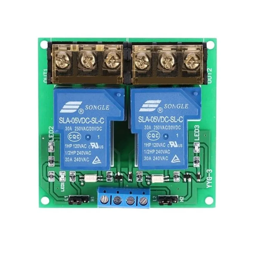 SLA-12VDC-SL-C​, High Power 1-Channel Relay Module with Optocoupler, High/Low Level Trigger,,12V, 30A
