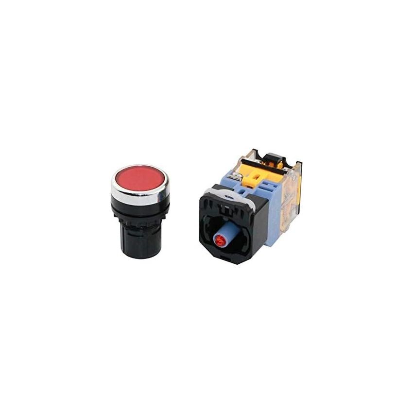LA-38-11DT ,24V RED ON-OFF Push Button Switch with LED Indicator