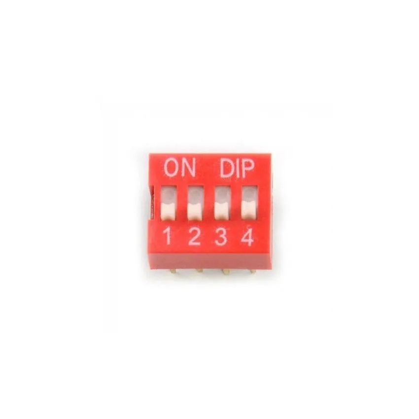 DIP-4WAY, DIP Switch 4-Position, Through-Hole Package