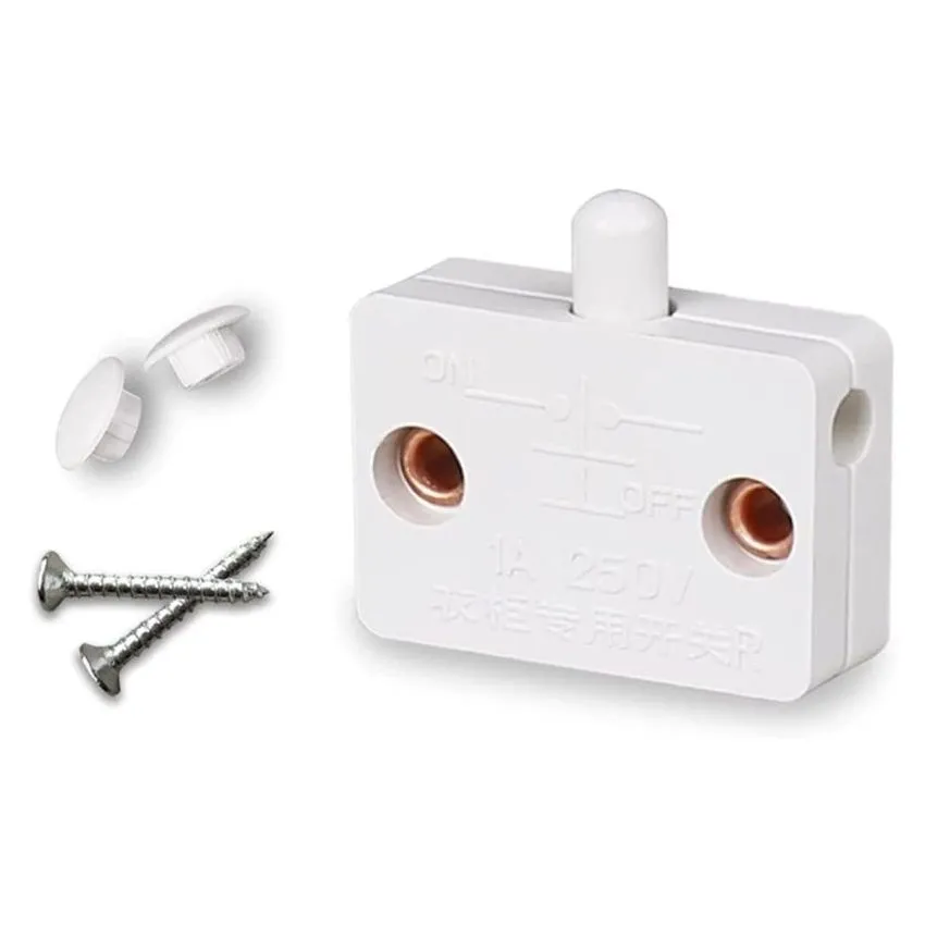 CAB-LS-1A250V, Cabinet Door Light Switch, Panel Mount Package