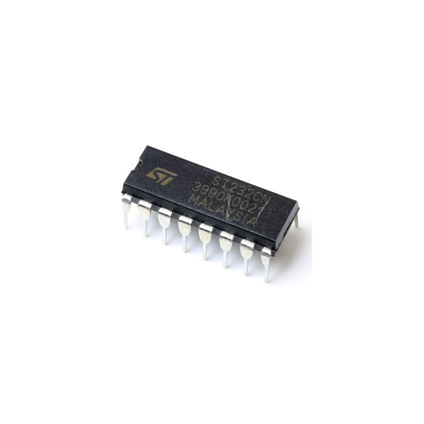 ST232CN ,DIP-16, RS-232 Drivers/Receivers, 220 Kbps Data Rate