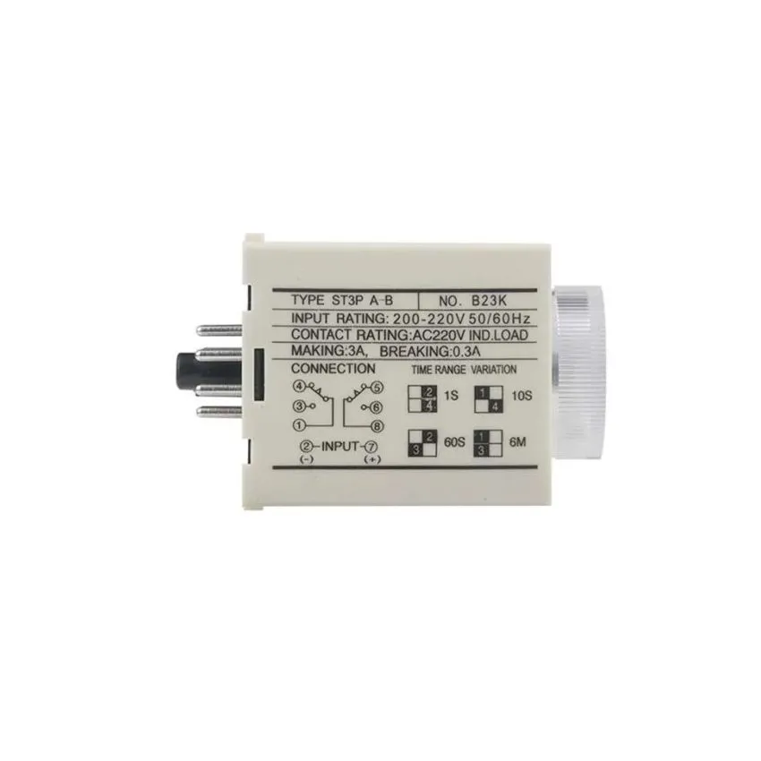 ST3P-A-B ,Super Timer, Multi-Range, 200-220V AC, 50/60Hz