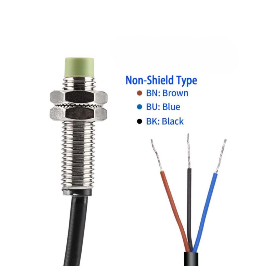 Proximity Sensor, High Precision Inductive Sensor, 2 mm Detection Range,6-36VDC