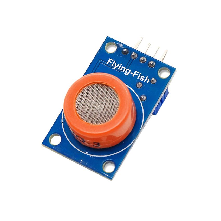 MQ-3, Gas Sensor Module, Alcohol, Ethanol, and Smoke Detection, 5V Operating Voltage