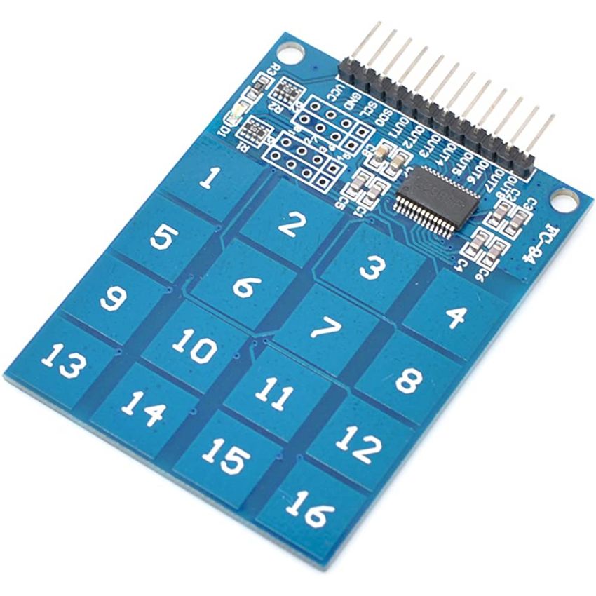 TTP229, 16-Channel Capacitive Touch Sensor Module 2.4V to 5.5V Operating Voltage