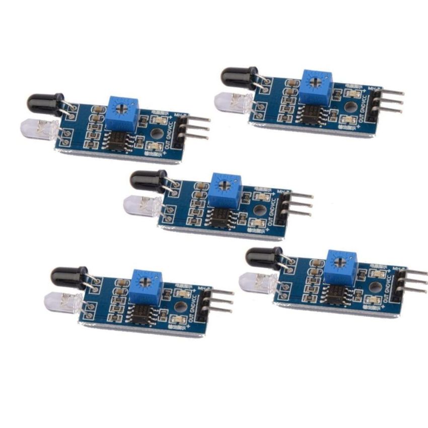 IR Infrared Sensor Module, Obstacle Avoidance Board for Smart Car Robot Projects ( Pack of 5)