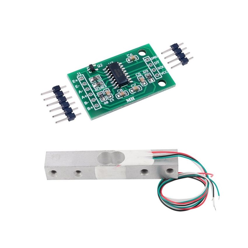 HX711-20KG, Load Cell Amplifier with 20Kg Weighing Sensor, Module Set