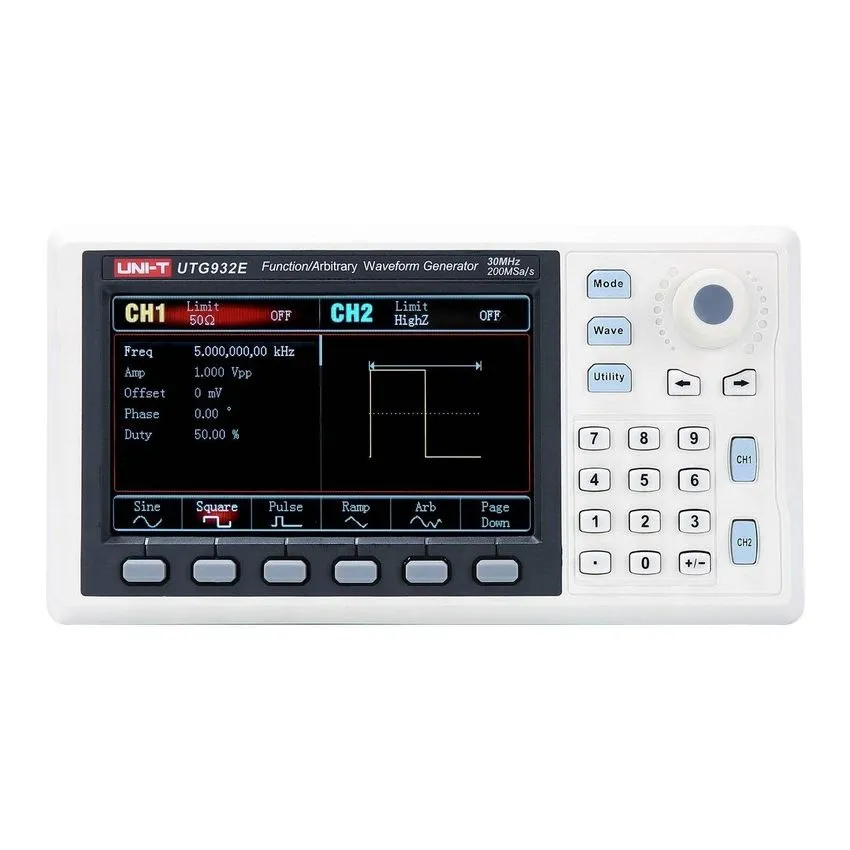 UNI‑T UTG932E 30 MHz 2‑Channel Function/Arbitrary Waveform Generator