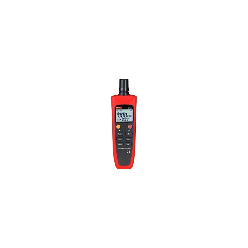 UNI-T UT337A Digital Carbon Monoxide Meter – Portable CO Gas Detector with Real-Time Concentration Display, Dual Alarms & Self-Calibration