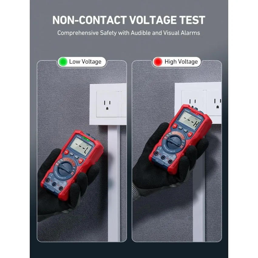 AstroAI M4KOR True RMS Digital Multimeter 4000 Counts with NCV AC DC Voltage Current Capacitance Battery Tester