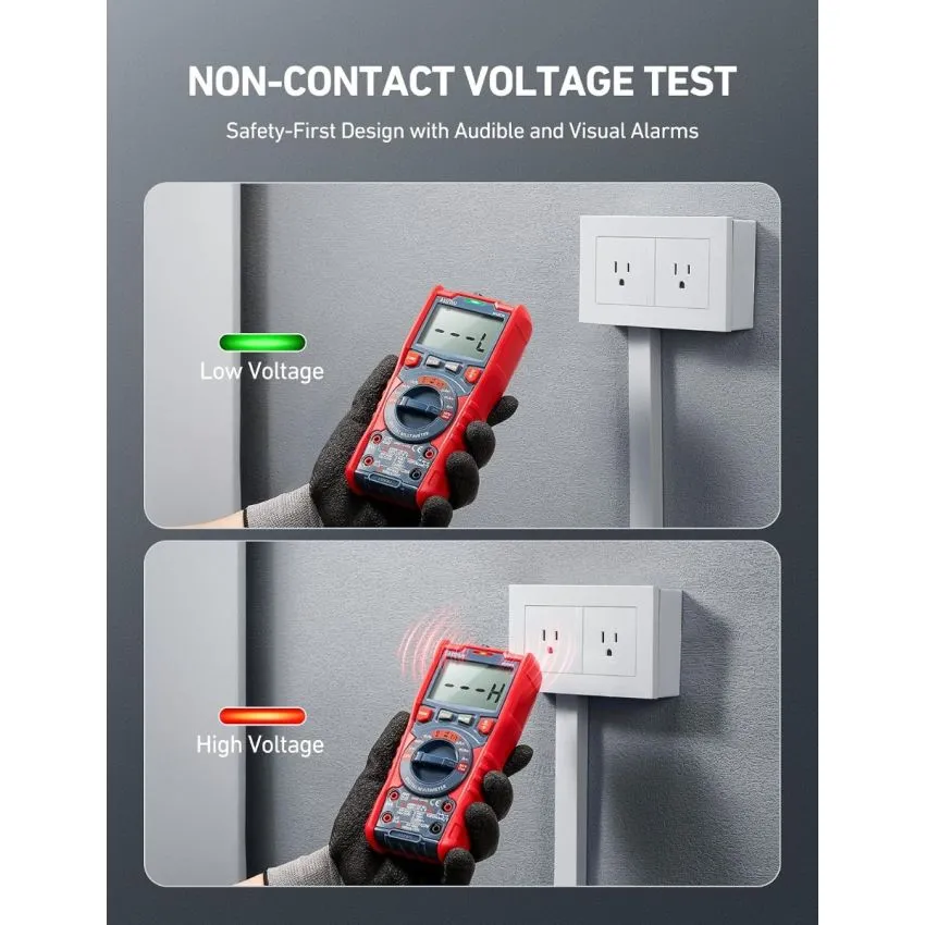 AstroAI M6K0R True RMS Digital Multimeter 6000 Counts with NCV AC DC Voltage Current Capacitance Frequency Temperature Tester