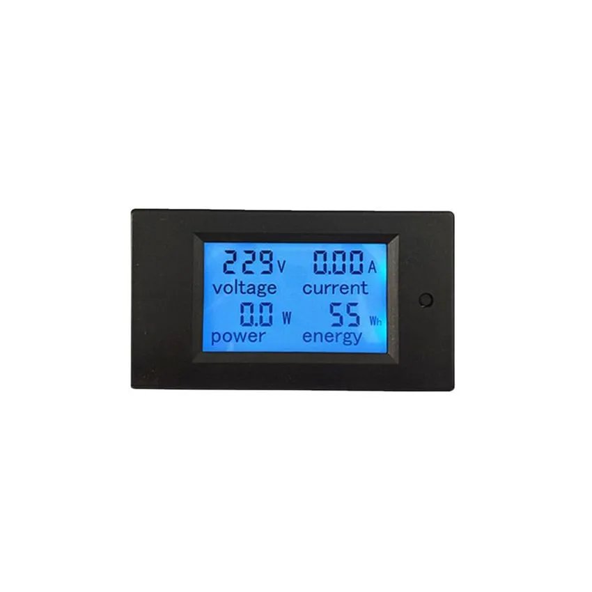 PZEM-021, Single Phase LCD Display Digital AC Voltage Current Power Energy Meter, 20A, 80-260V