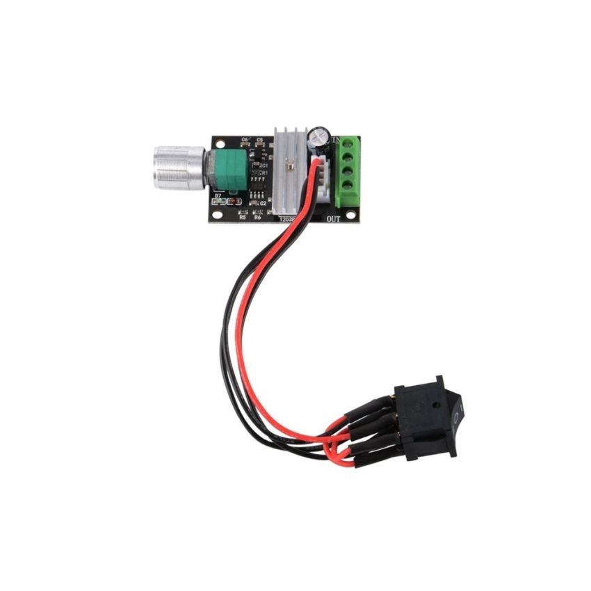 DC PWM Motor Speed Controller Regulator Adjustable Reversible Motor Driver Switch Module - 6V-60V, 10A