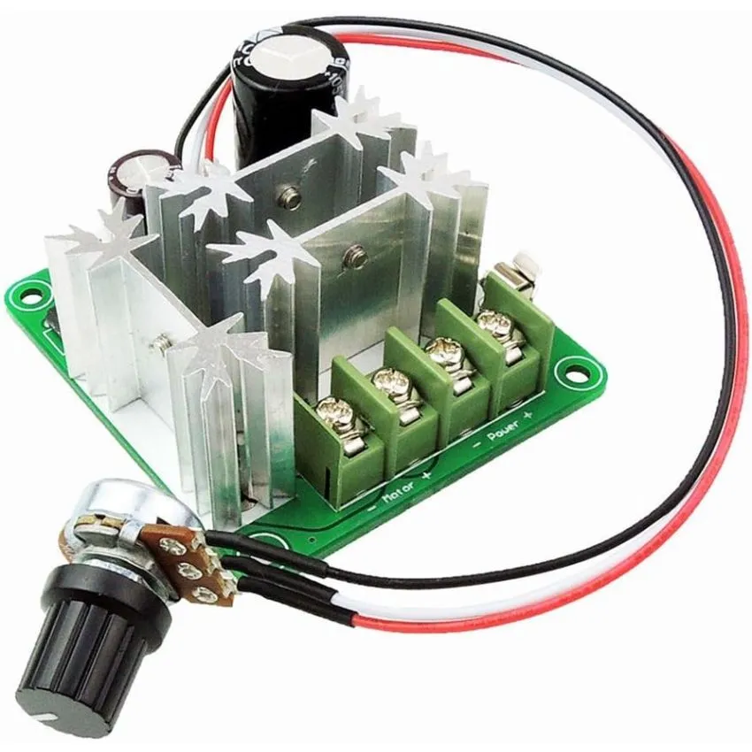 PWM Motor Speed Controller Switch  DC 6-90V, 15A, High Current Protection