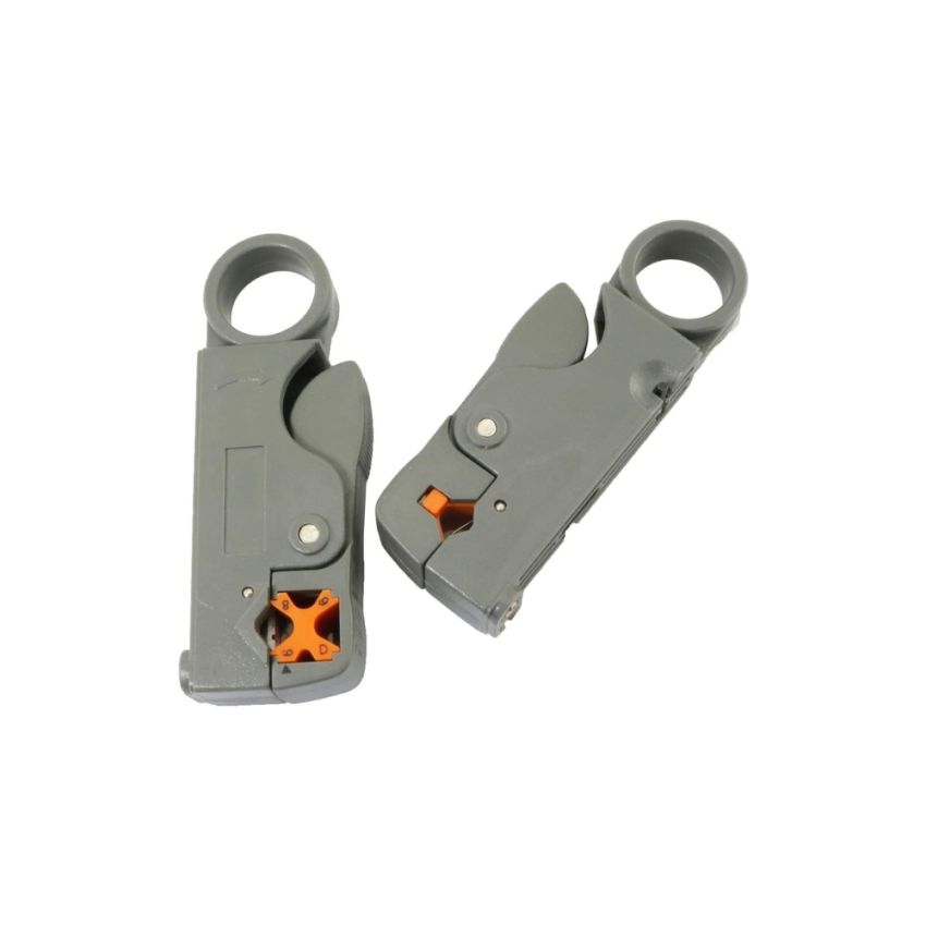 TL-332 ,2-Blades Rotary Coaxial Cable Stripper for RG58, RG59, and RG6 Cables