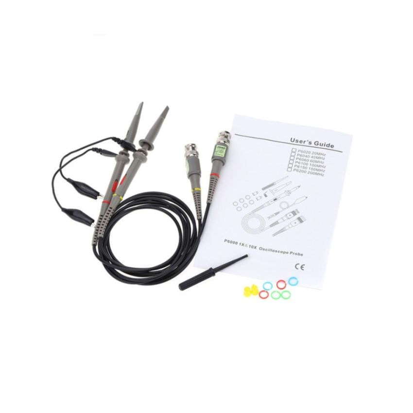 P6100 ,100MHz Oscilloscope Probe Set, 600V, 1X/10X Attenuation, Set of 2