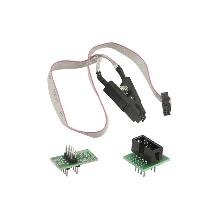 SOIC8/SOP8 ,Test Clip with IC Programming Adapter, In-Circuit EEPROM Flash BIOS Testing Tool