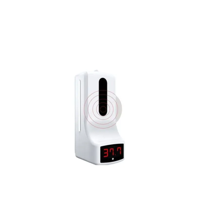 K9, Automatic Hand Wash Dispenser with Infrared Temperature Measurement - Touchless Hand Sanitizer Dispenser with LED Display, ±0.2℃, 0°C