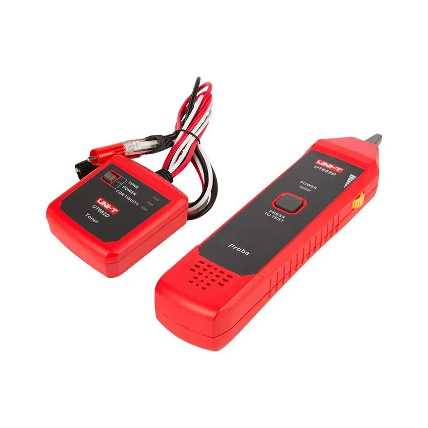 UNI‑T UT682D Wire Tracker and Cable Locator – Ethernet & Telephone Line Tester with Tone Generator