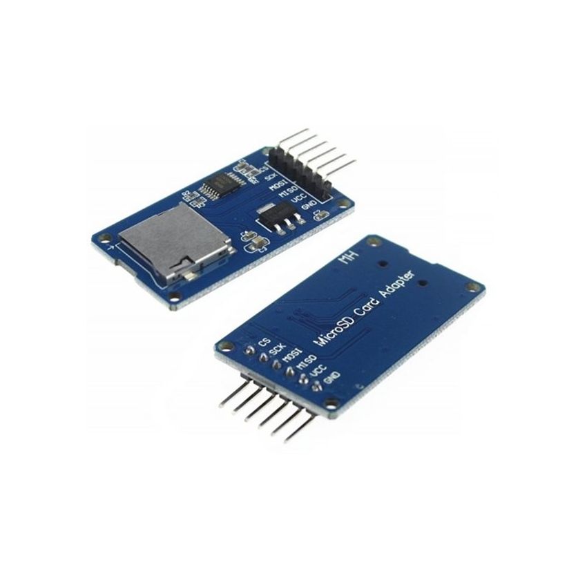 MicroSD Card Module Adapter for Arduino – SPI Interface, 3.3 V Level Shifting, Microcontroller Compatible