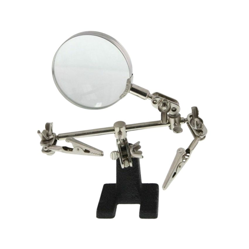 Magnifier with Three Helping Hands