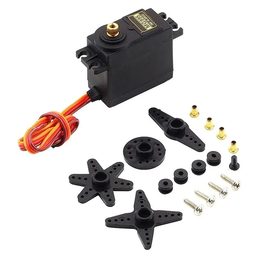 MG995 High-Speed Digital Servo Motor, Metal Gear, Dual Ball Bearing, for RC Cars, Arduino, Raspberry Pi & Robotics