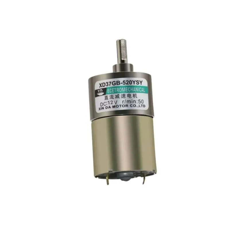 XD-37GB520YSY, Gear Motor - DC 12V, High Torque 50 RPM-deal for DIY Projects and Robotics