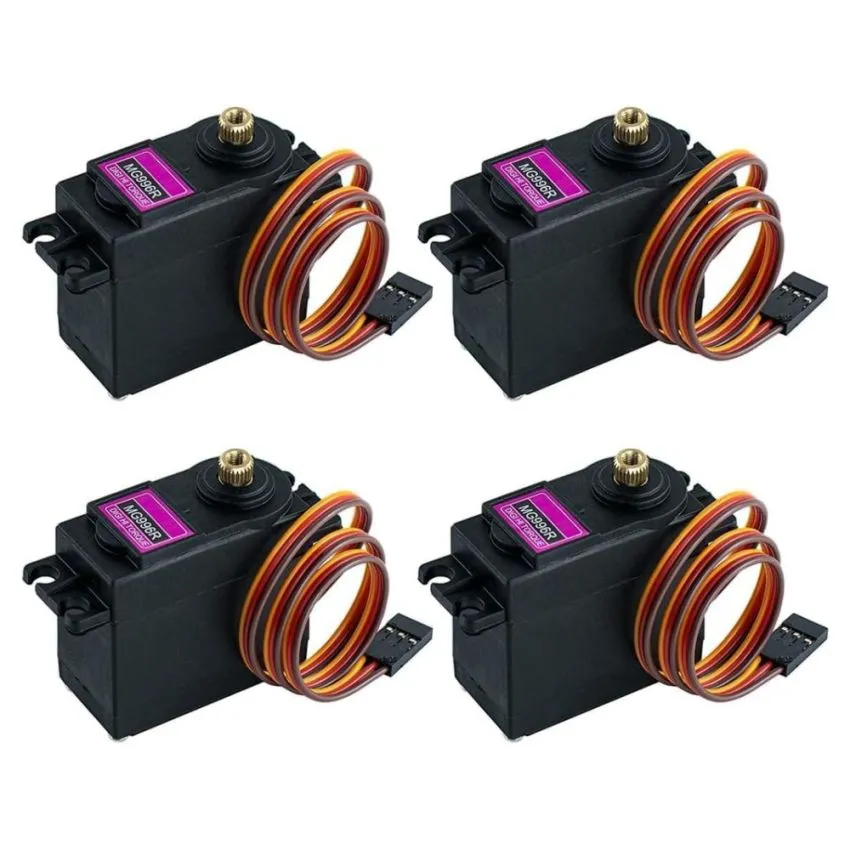 MG996R,Digital Servo Motor for RC Helicopter and Robots, 4-Pack,55g Metal Gear