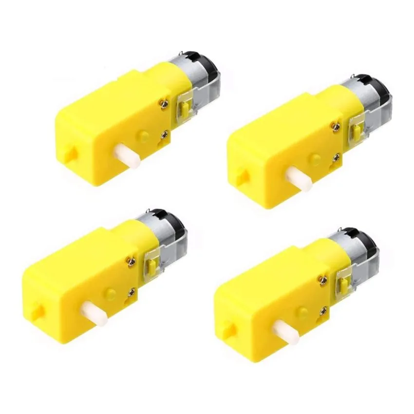 DC Gear Motor,3-6VDC,4 Pieces,Yellow