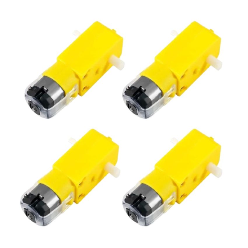 DC Gear Motor,3-6VDC,4 Pieces,Yellow