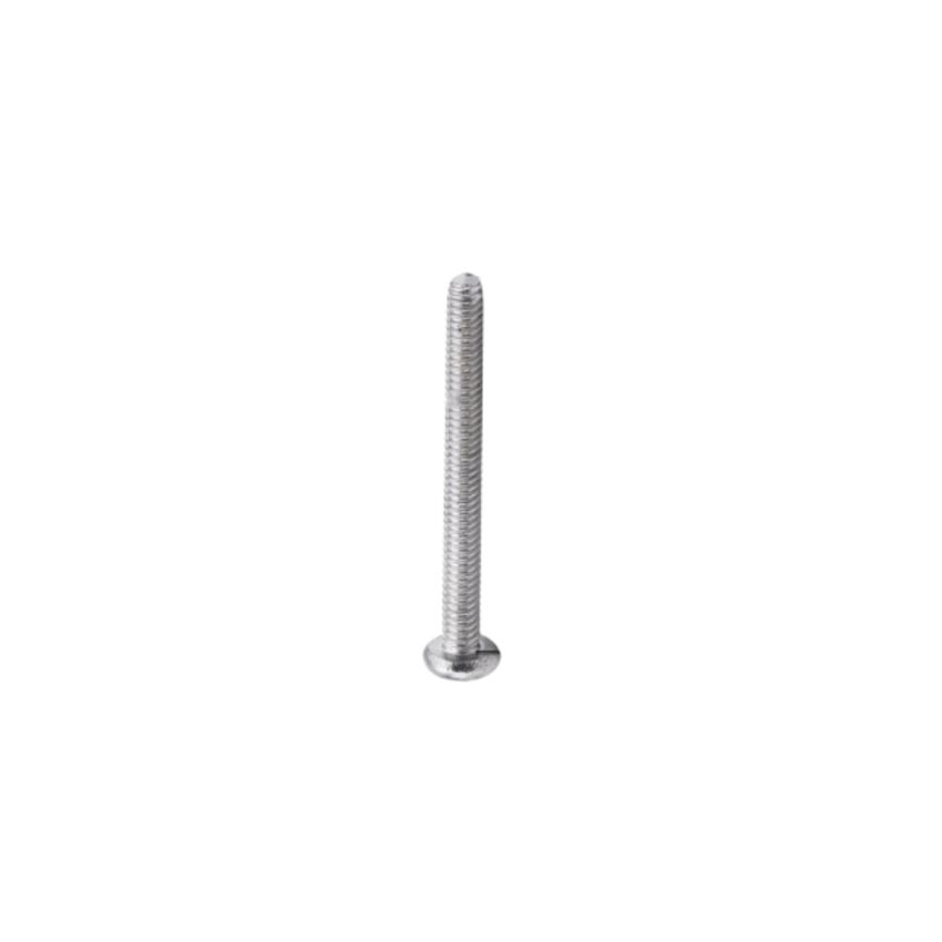 2mm Diameter, 12mm Length Machine Screw, Round Head, Fully Threaded