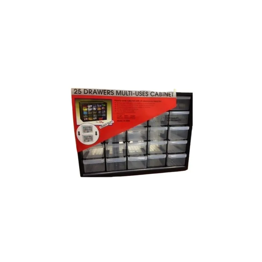 M-25DII, 25-Drawer Multi-Use Cabinet, Open Back Type