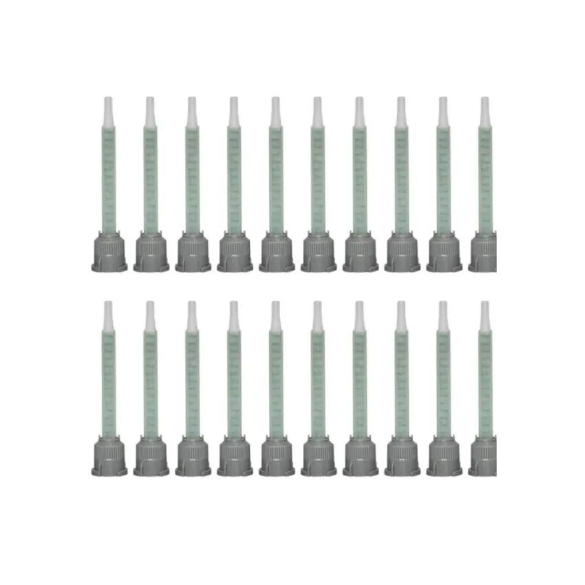 Mixing Nozzles Adhesive Cartridges Tip for 50ml Resin Mixer Adhesive Applicator,16-Element,3.6in,1:1 & 2:1 Ratios,Pack of 20