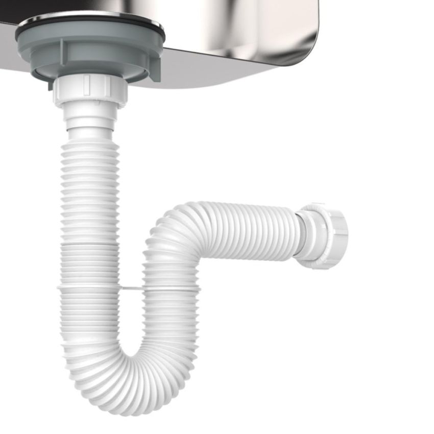 Flexible Sink Extended Drain Tube Hose,1.1/2 Inch