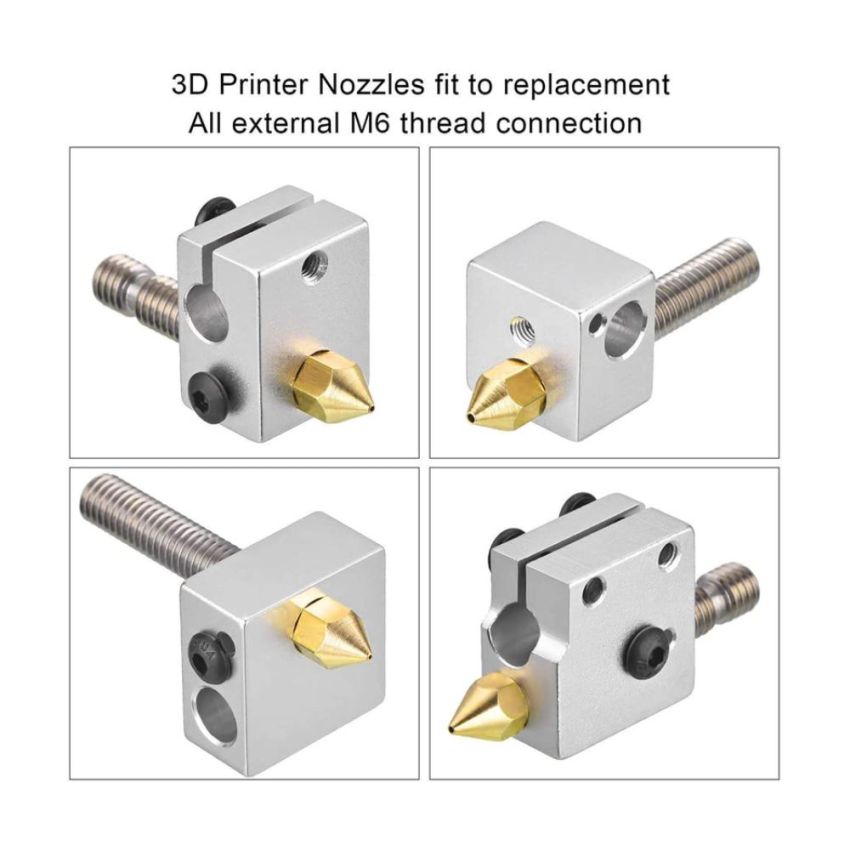 Brass Extruder 3D Printer Nozzle,0.2mm