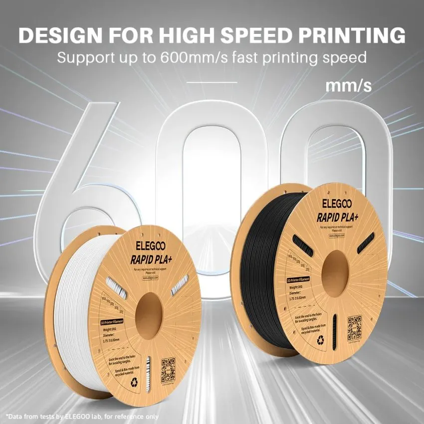 ELEGOO Rapid PLA+ Filament Grey 1.75 mm 1 kg