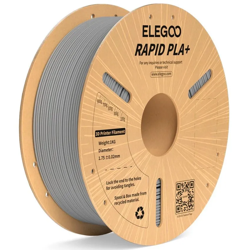 ELEGOO Rapid PLA+ Filament Grey 1.75 mm 1 kg