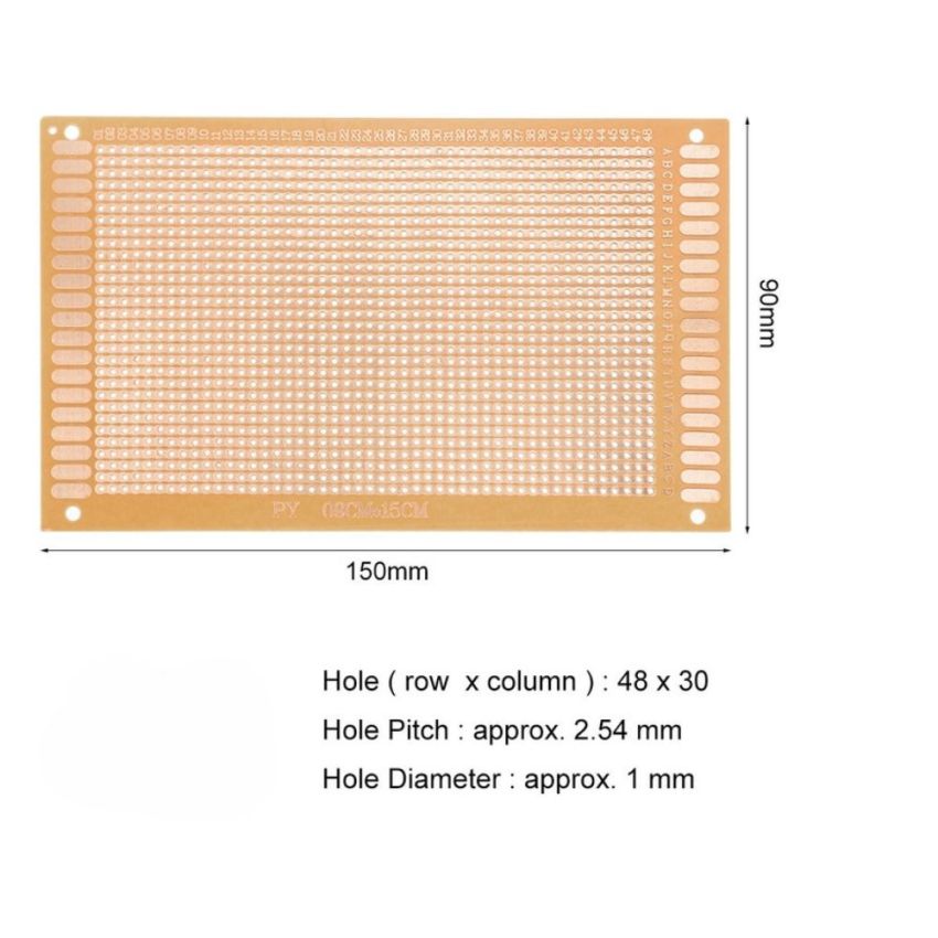 PCB Board Brown,9x15cm