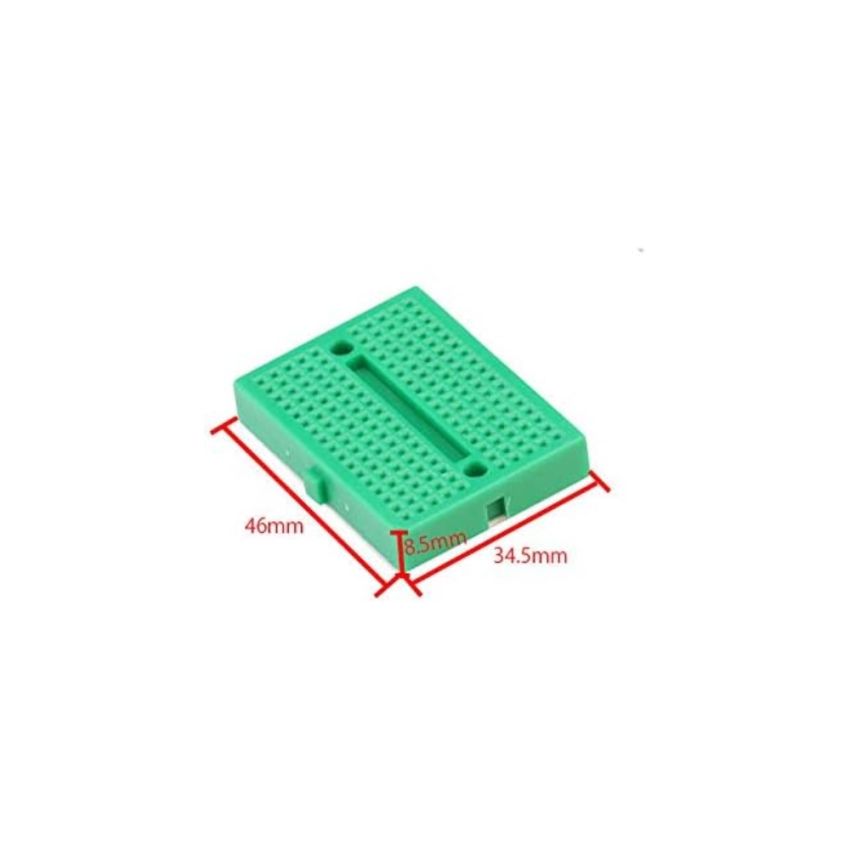 Mini Solderless Breadboard,34x45mm,Green