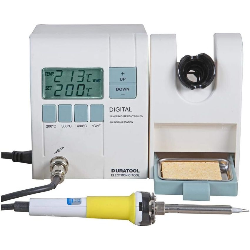 D00675, Temperature Controlled Soldering Station, 48W, 230V, UK Plug