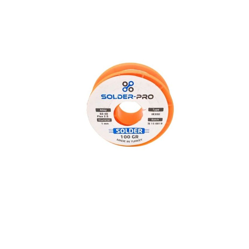Solder-Pro Solder Wire, 60/40,1mm,100g