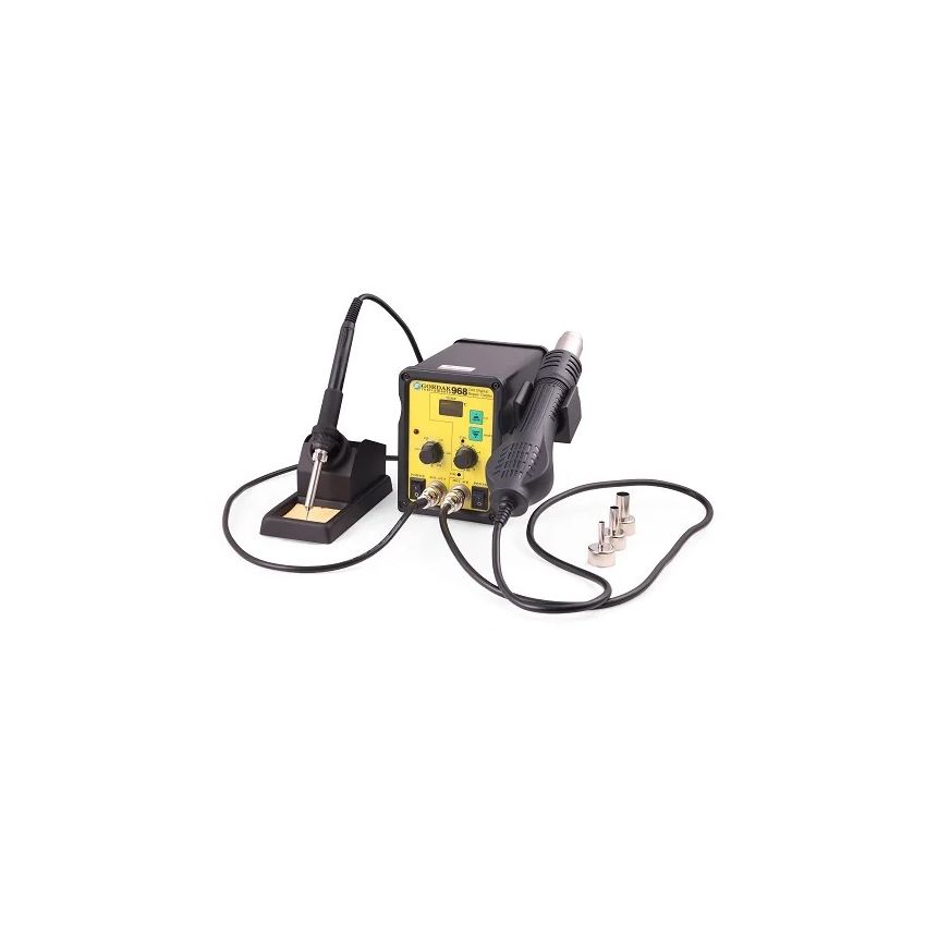 968, 2-in-1 Soldering & Hot Air Rework Station, Bench Package