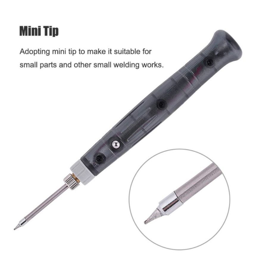 Fast Cooling & Heating USB Soldering Iron, Mini Tip Electric Soldering Iron for Electronics Repair, Durable Precision