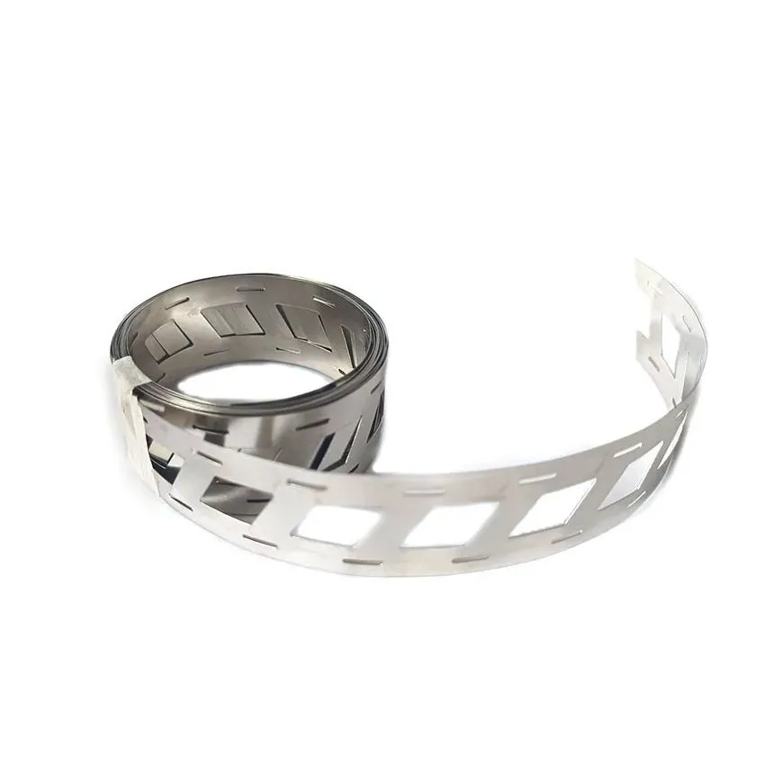 Nickel-Plated Steel Strip, 2-Way Configuration, 1 Meter Length, Corrosion-Resistant