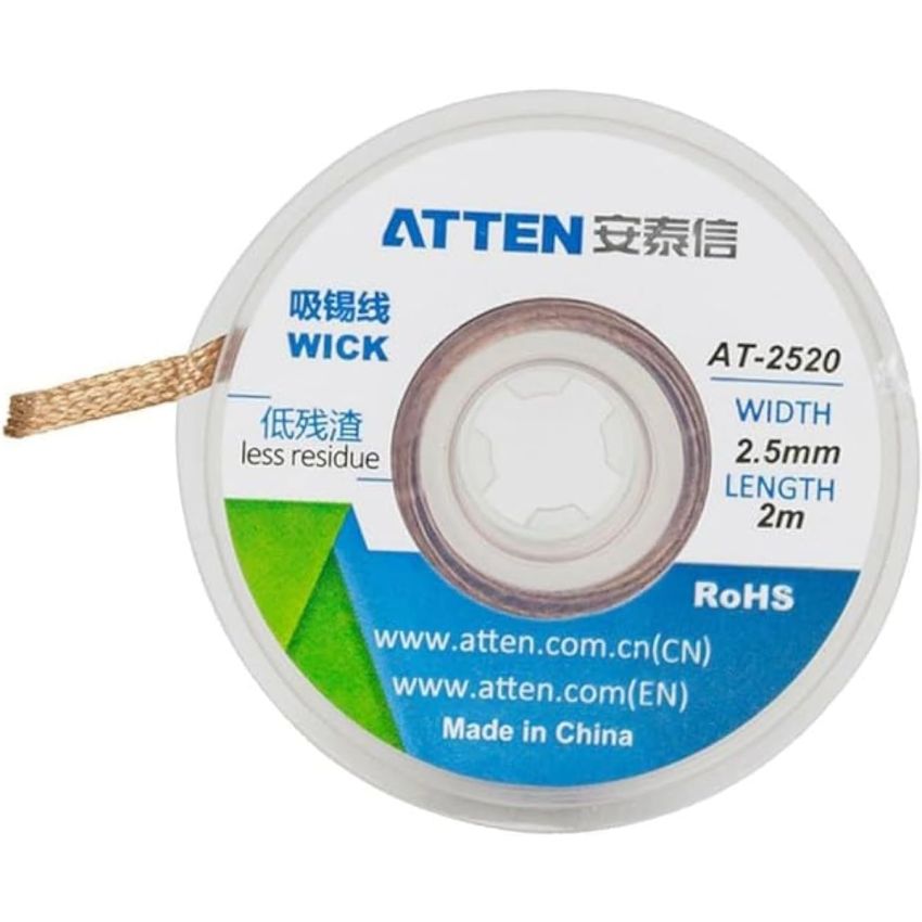 AT-3520 ,Solder Wick - 3.5mm Width, 2M Length Desoldering Wick