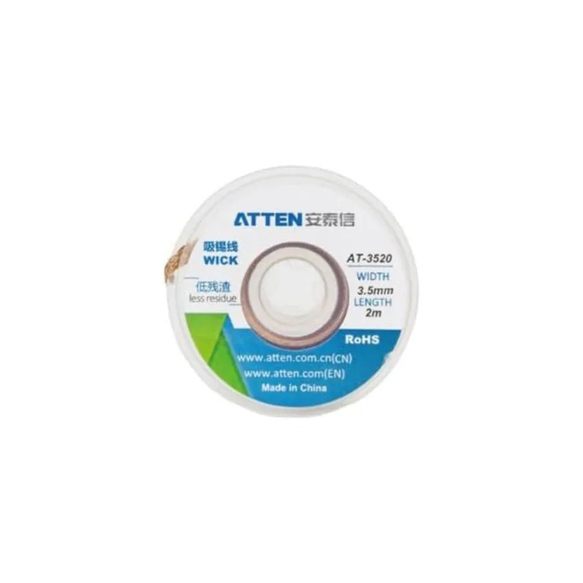 AT-3520 ,Solder Wick - 3.5mm Width, 2M Length Desoldering Wick