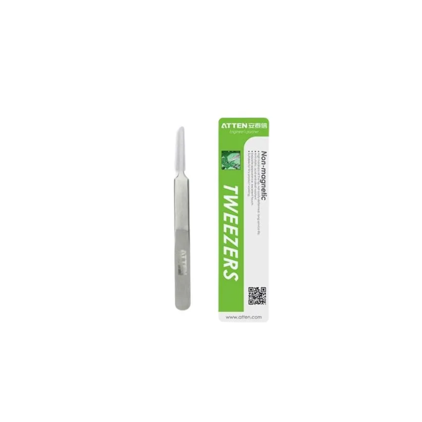 AT-113, Stainless Steel Tweezers, 110mm